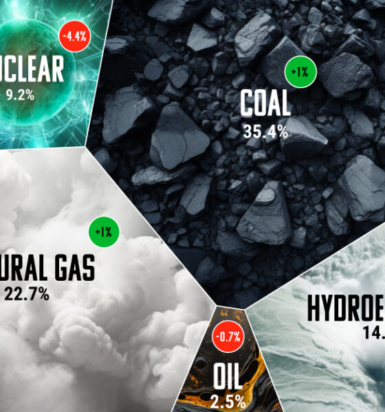 What electricity sources power the world?